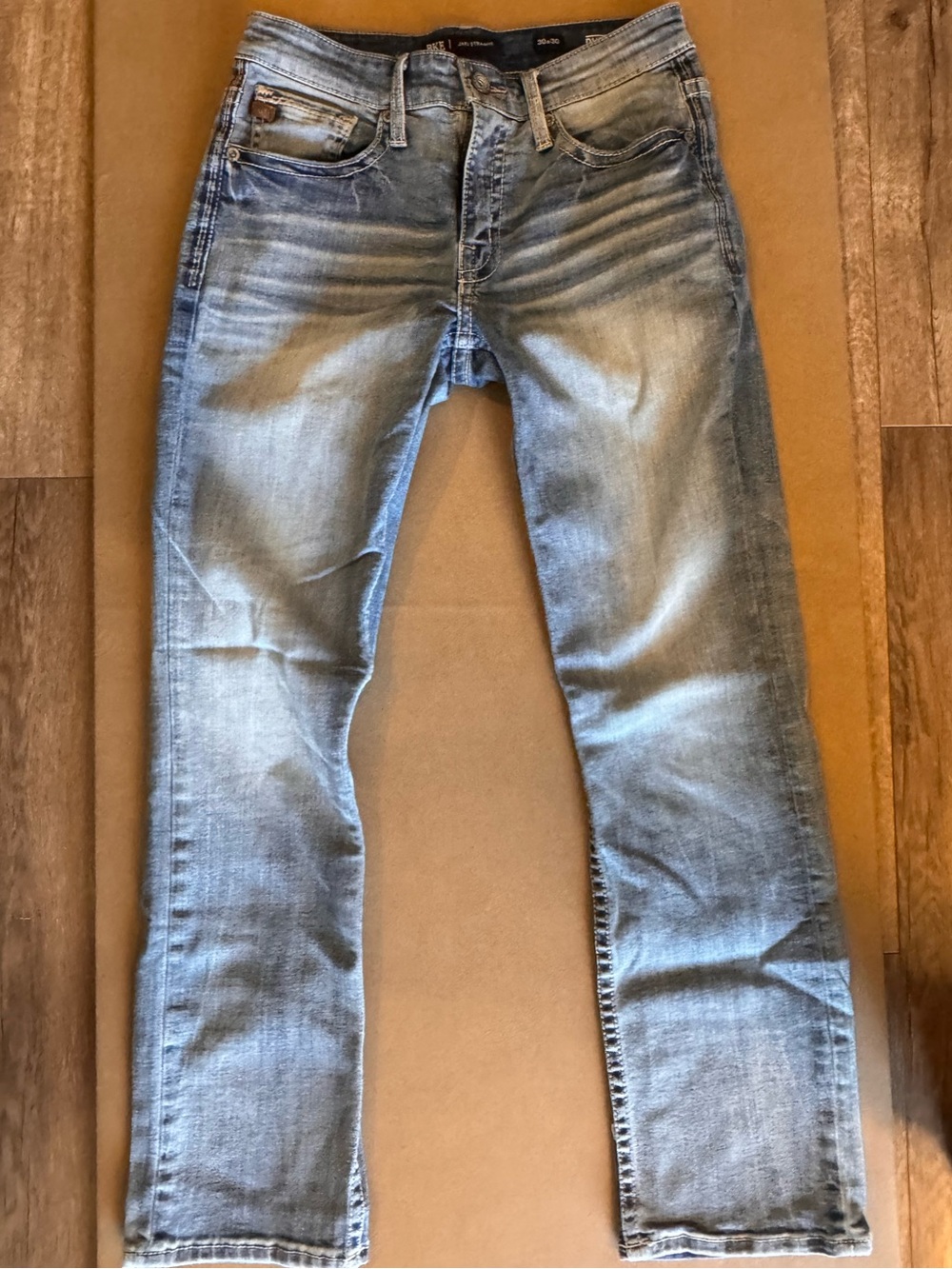 Men's BKE Jake Straight leg Light Blue Washed Jeans